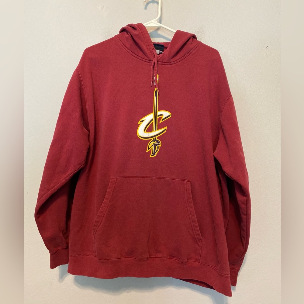 NBA Exclusive Collection Cleveland Cavaliers Maroon Mens Size Large Hoodie